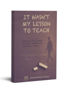 It Wasn't My Lesson to Teach
